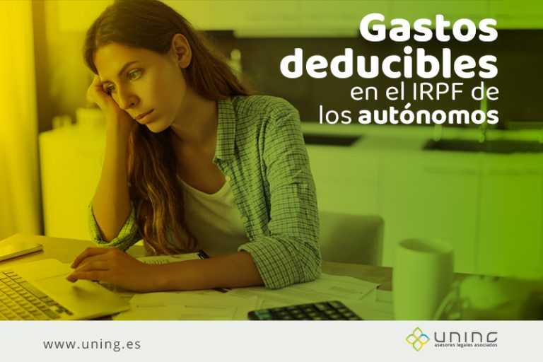 Gastos deducibles en el IRPF de los autónomos - Uning
